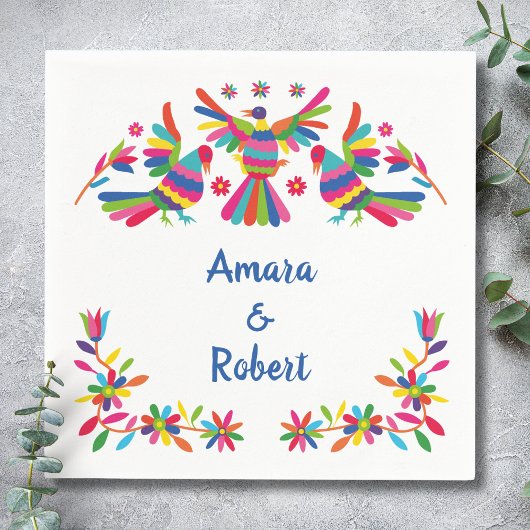 COLORFULL OTOMI MEXICAN SERVET