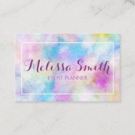Colorfull Paarse Simple Designed Business Card Visitekaartje