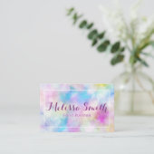 Colorfull Paarse Simple Designed Business Card Visitekaartje (Staand voorkant)