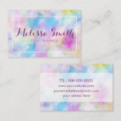Colorfull Paarse Simple Designed Business Card Visitekaartje (Voorkant / Achterkant)