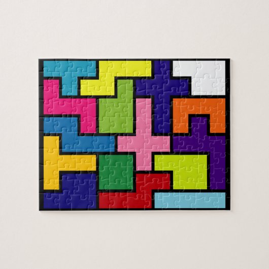 Colorfull puzzle head brain concept legpuzzel (Horizontaal)