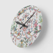 Colorfull Toile Ronde Klok (Hoek)