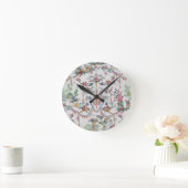 Colorfull Toile Ronde Klok (Huis)