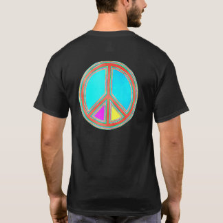 Colorfully Flower Power Peace Sign 1 Fan Fun T-shirt