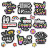 Colorfully Signed – ASL Affirmation Stickers (Voorkant)