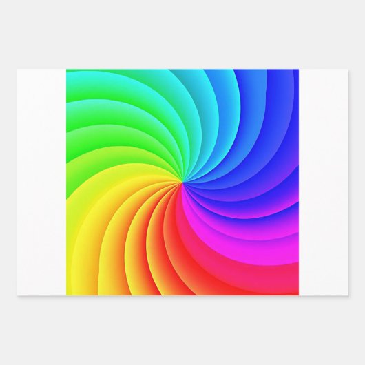 Colorfulm Pinwheel Inpakpapier Vel (Voorkant)