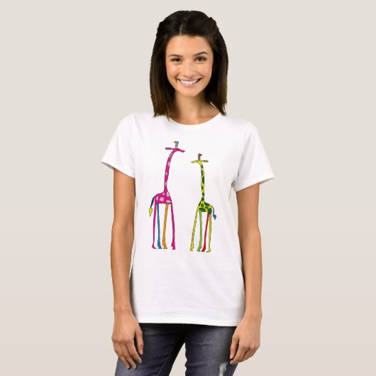 Colorgiraffen Shirt (Voorkant volledig)