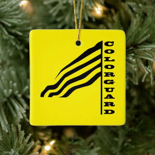Colorguard Flag Ceramic Ornament (Boom)