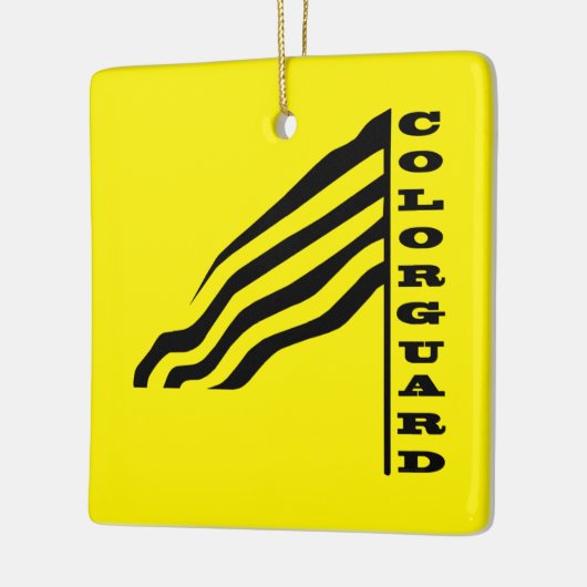 Colorguard Flag Ceramic Ornament (Links)