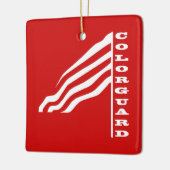 Colorguard Flag Keramisch Ornament (Links)