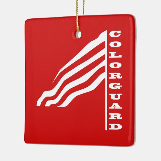 Colorguard Flag Keramisch Ornament (Links)