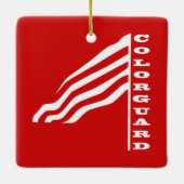 Colorguard Flag Keramisch Ornament (Achterkant)