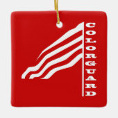 Colorguard Flag Keramisch Ornament (Voorkant)