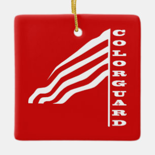 Colorguard Flag Keramisch Ornament