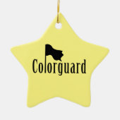 Colorguard Flag Text Ceramic Ornament (Voorkant)
