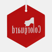 Colorguard Flag Text Ceramic Ornament (Achterkant)