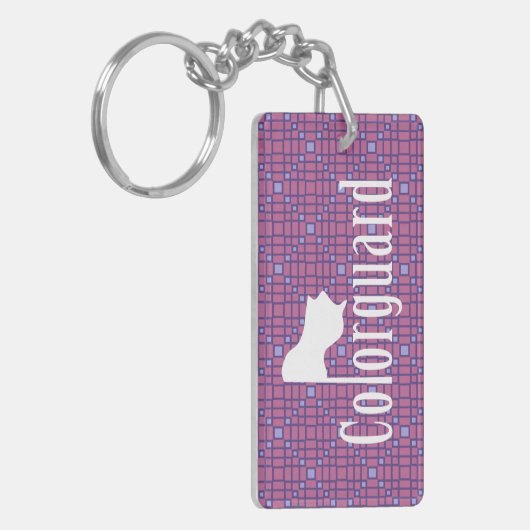 Colorguard Flag Text Sleutelhanger (Voorkant Links)