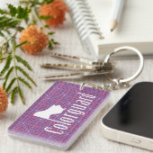 Colorguard Flag Text Sleutelhanger (Voorkant Rechts)