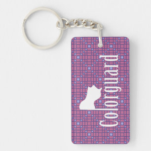 Colorguard Flag Text Sleutelhanger