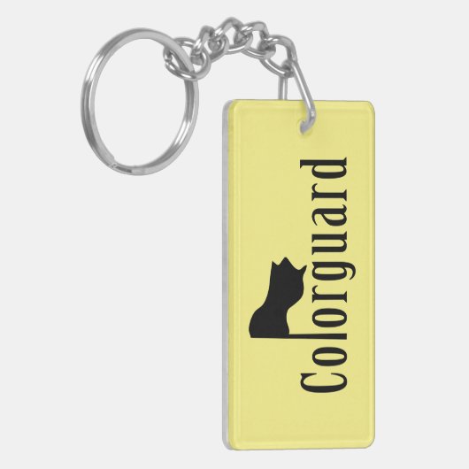 Colorguard Flag Text Sleutelhanger (Voorkant Links)