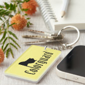 Colorguard Flag Text Sleutelhanger (Voorkant Rechts)