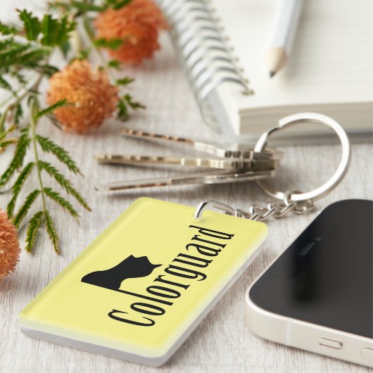 Colorguard Flag Text Sleutelhanger (Voorkant Rechts)