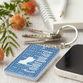 Colorguard Flag Text Sleutelhanger (Voorkant Rechts)