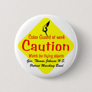 Colorguard, Gov. Thomas Johnson H.S.  Patriot M... Ronde Button 5,7 Cm