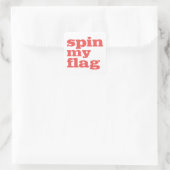 Colorguard - Spin Mijn Vlag Vierkante Sticker (Tas)