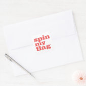 Colorguard - Spin Mijn Vlag Vierkante Sticker (Envelop)