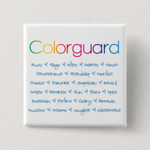 Colorguard Vierkante Button 5,1 Cm