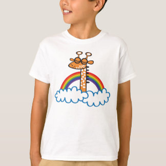 Colorida Jirafa. Giraffe. Arcoiris, regenboog. T-shirt