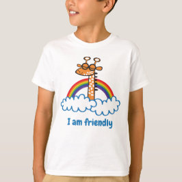 Colorida Jirafa. Jirafa. Arcoiris, arco iris T-shirt