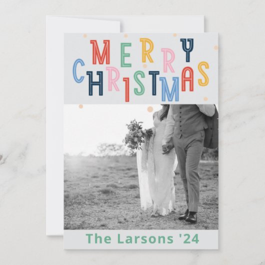 Colorida tarjeta navideña de Feliz Feestdagenkaart (Voorkant)