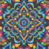 Colorido Kaleidoscope Mandala iPhone 14 Funda Sticker (Voorkant)