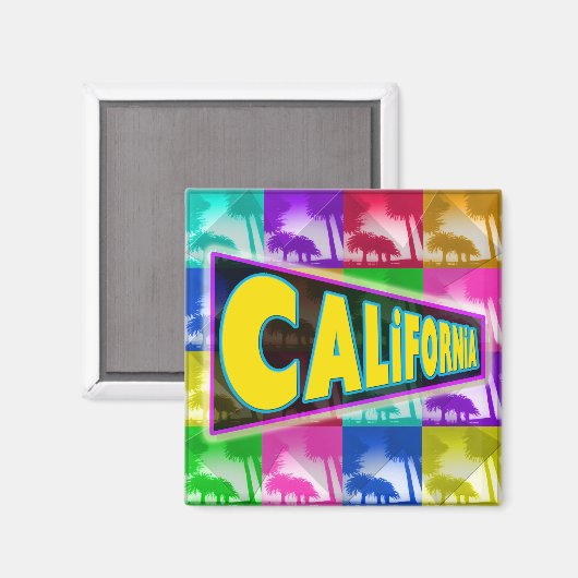 "Coloring California 2" Magnet (Voorkant / Achterkant)