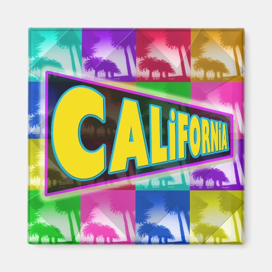 "Coloring California 2" Magnet (Voorkant)