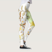 Coloring Flowers Art Design | Floral Coloring Leggings (Rechts)