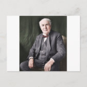 Colorized afbeelding of Thomas Edison Briefkaart (Voorkant)
