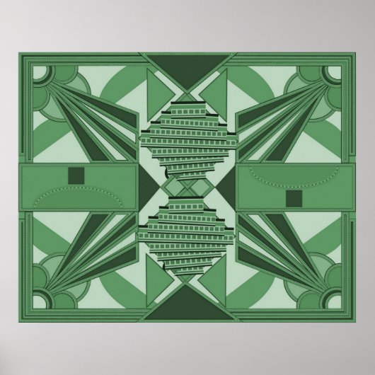 Colorized Art Deco Poster (Voorkant)