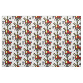 Colorized Fire Service Logo Fabric Stof (Fat Quarter)