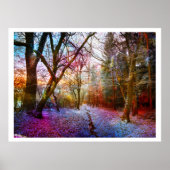 Colorized Forest Winter Landscape Poster (Voorkant)