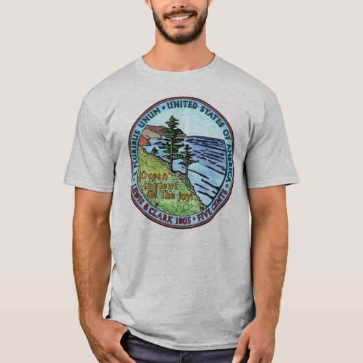 Colorized Lewis and Clark Expedition Nickel Tshirt (Voorkant)