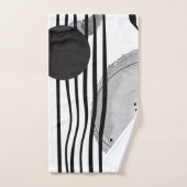 Colorless Abstract Watercolor Two Bad Handdoek (Handdoek)