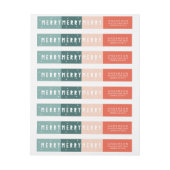 Colorlocked MERRY MERRY MERRY Adresetiketten (Vel)