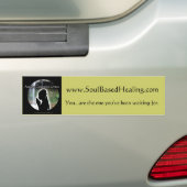 colorlogo, www.SoulBasedHealing.com, U...zijn ... Bumpersticker (Op auto)