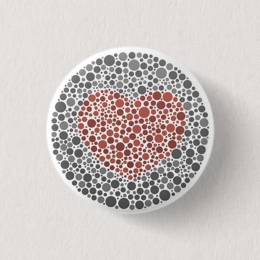 COLORlovers LoveTest Ronde Button 3,2 Cm (Voorkant)