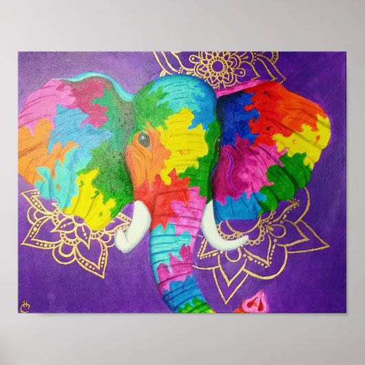 Colorphant Poster (Voorkant)