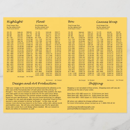 Colorplak Pricing Flyer (Achterkant)