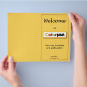 Colorplak-prijslijst Flyer (Hand)
